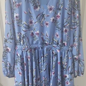 INC International Concepts Sky Blue Blouse